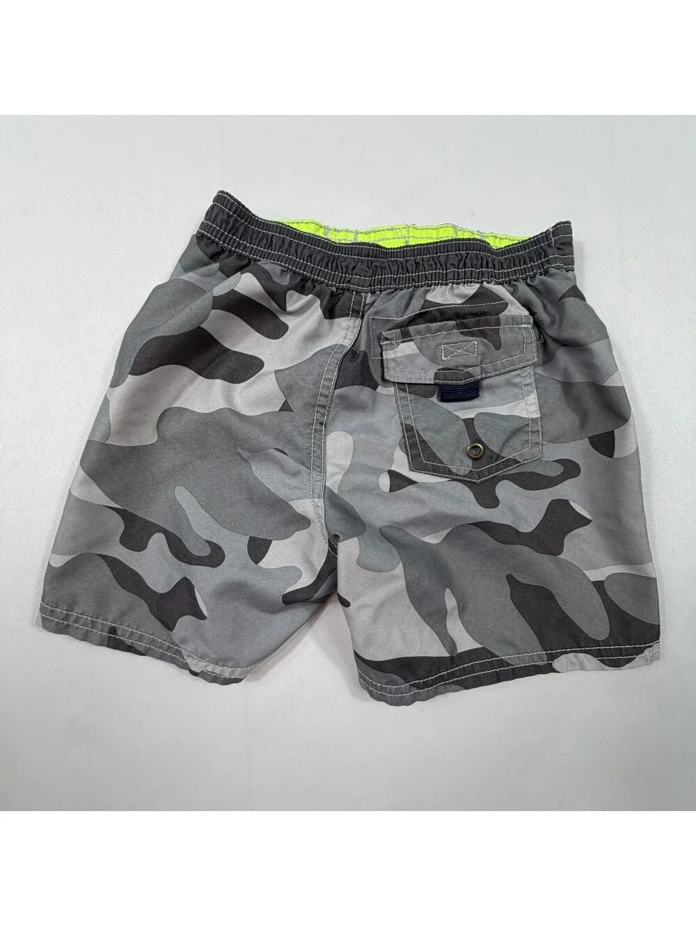 OshKosh B'gosh Boys 3T Gray Camouflage Swim Trunks